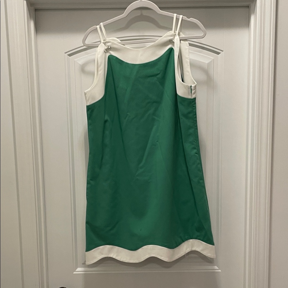 AUREUM Green and White Dress from AVARA
